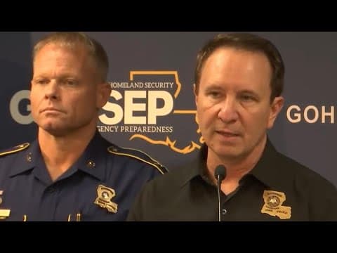 Watch Live: Gov. Landry addresses GOHSEP preparedness for Francine