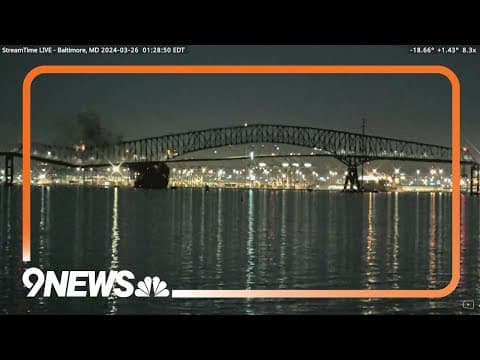 Francis Scott Key Bridge collapses after being struck by cargo ship