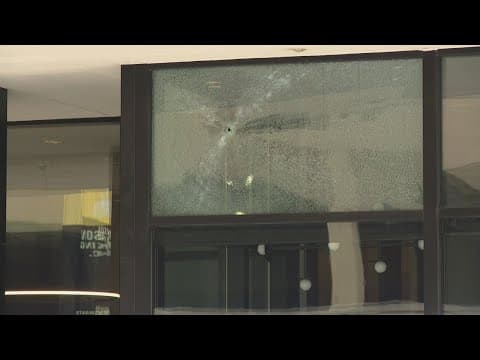 Man shot, businesses damaged after shooting in downtown Indianapolis