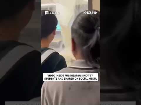 Pipes burst at Fulshear HS and students capture it in video, post to social media #shorts