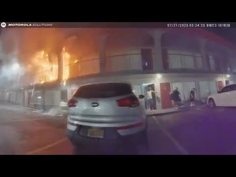 White Settlement officers praised for heroic rescue after suspected arson led to motel fire