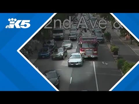 Suspect arrested after ramming Seattle fire engine