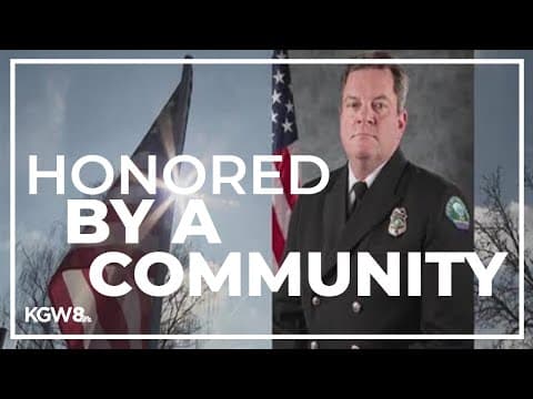 A fallen firefighter honored by community in Gresham