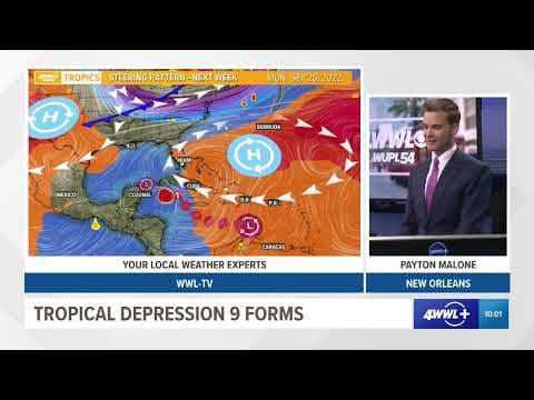 Friday 10 AM Tropical Update: TD 9 could make landfall in Florida