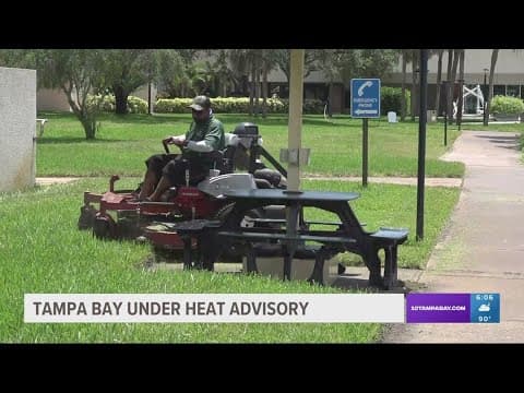 Workers, first responders try to keep cool while Tampa Bay under heat advisory