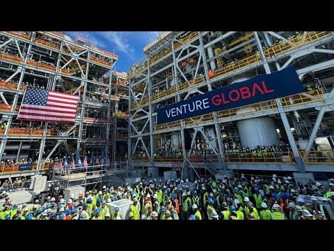 Officials tour new LNG plant