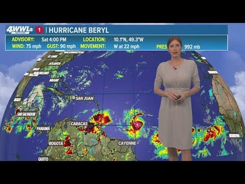 New Orleans Weather: Excessive heat warning for Sunday and tracking Hurricane Beryl