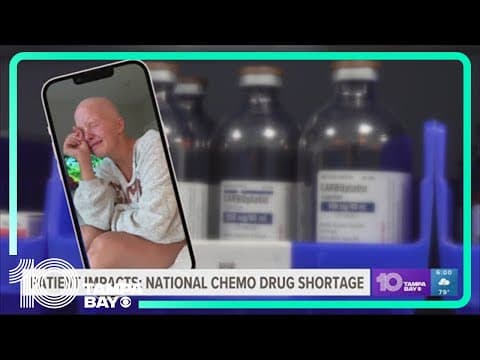 'It's my actual life that's at stake': Looking at local impacts of nationwide chemo drug shortage
