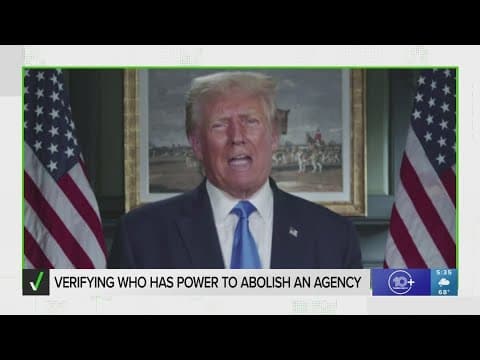 Can President Trump dismantle the Department of Education alone?