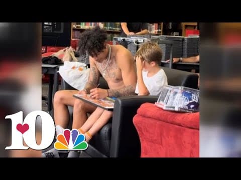 Jalin Hyatt superfan finally meets his hero