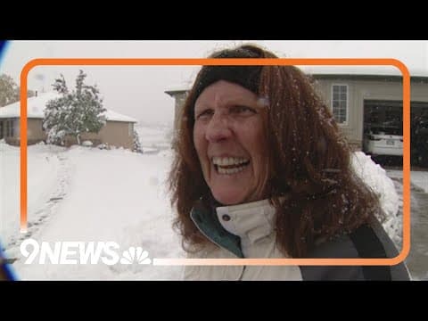 Colorado family putting in work with first snow storm