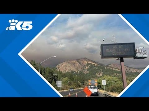 Blewett Pass closed overnight due to Labor Mountain Fire