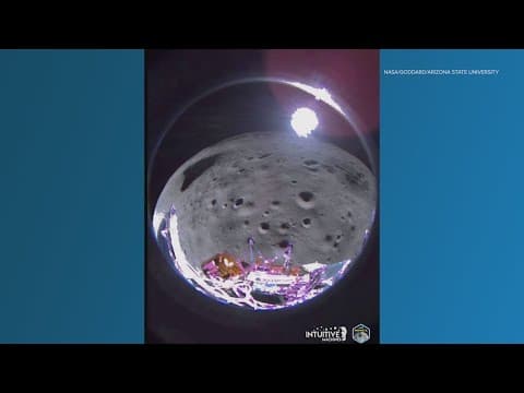 Intuitive Machines lander sends new images from the moon's surface