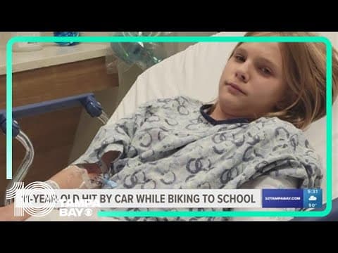 11-year-old girl hit by car while biking to school was not allowed to ride the bus