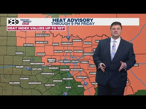 DFW Weather: Another Heat Advisory in store for Friday