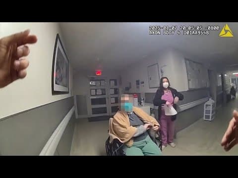 Police help evacuate burning care facility in Pasadena, California