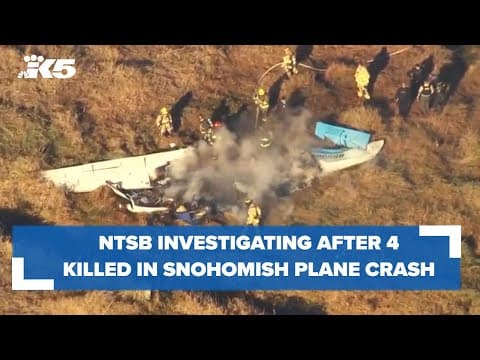 NTSB investigating after 4 killed in small single-engine plane crash near Harvey Field