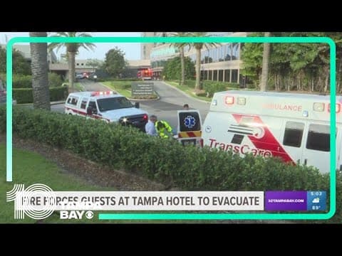 9 people hospitalized after fire at Grand Hyatt Hotel in Tampa