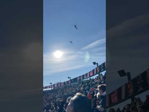 Military helicopter flyover at Colorado’s final home game vs. Oklahoma State