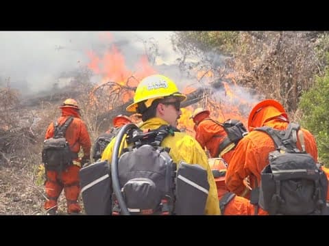 Incarcerated firefighters helping battle blazes in San Diego County