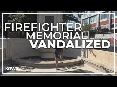 Plaques of firefighters who died in service stolen from memorial