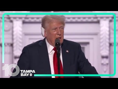 Trump describes assassination attempt in personal detail as he accepts GOP nomination