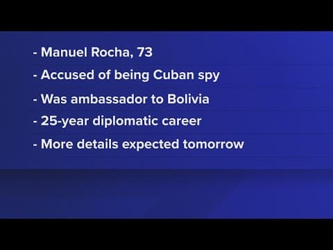 Former American diplomat who studied at Georgetown University is accused of secretly being a Cuban s