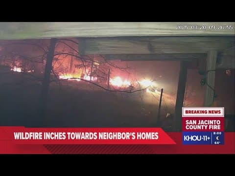 1 home, several structures burned in San Jacinto County fire