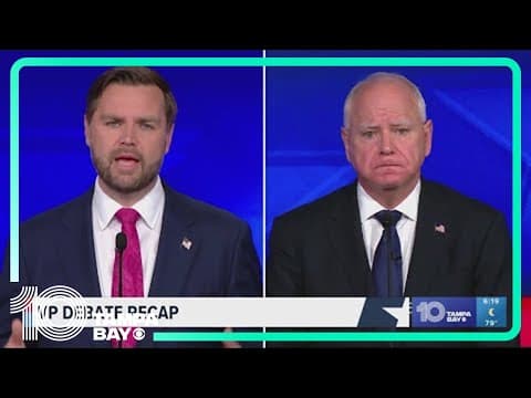 Walz and Vance go in depth on policy while attacking each other’s running mates in VP debate