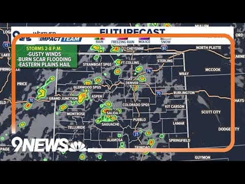 Denver weather: Hot with a chance for afternoon storms