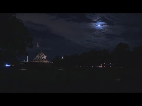 The Super Blue Moon shines above the DMV