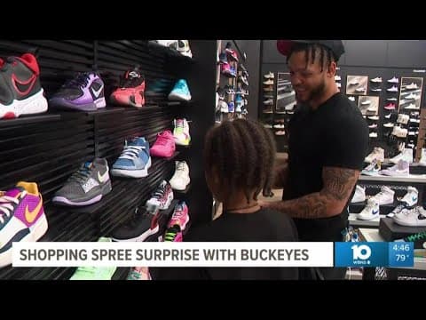 Two Ohio State football players gift 15 kids a shopping spree at Dick's Sporting Goods