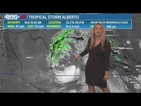 Wednesday 12 PM Tropical Update: Tropical Storm Alberto forms in SW Gulf