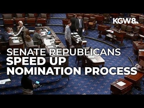 Senate Republicans trigger 'nuclear option,' changing rules to speed up Trump nominees