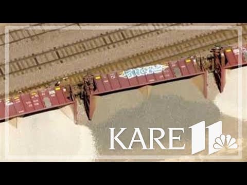 WATCH: SKY 11 flies over a train derailment in Benton County