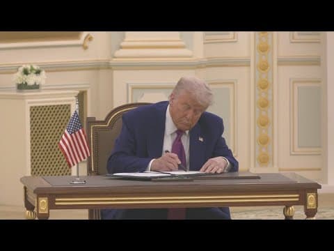 President Trump visits Qatar in second leg of his trip to Middle East