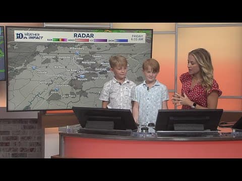 Meet our mini meteorologists: Everett and Sullivan