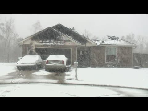 Snowfall stops in La Place; chimney issue results in house fire