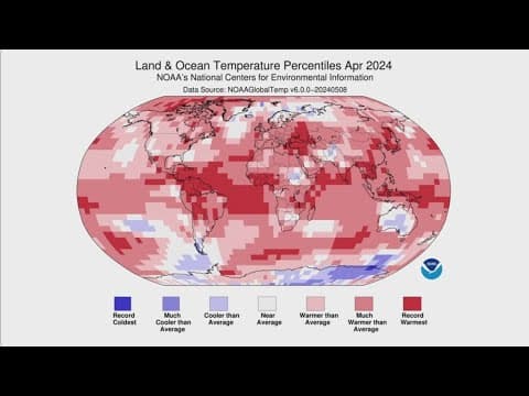 A record-warm April across the globe