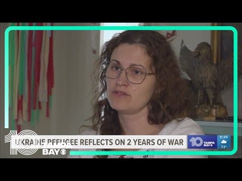 Local Ukrainian refugees face uncertain future as country enters 3rd year of war