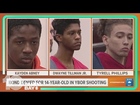 Bond denied for 14-year-old accused in Ybor shooting