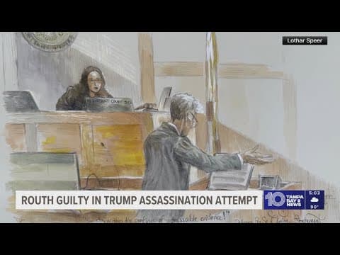 Man who represented himself is found guilty of trying to assassinate Trump at Florida golf course