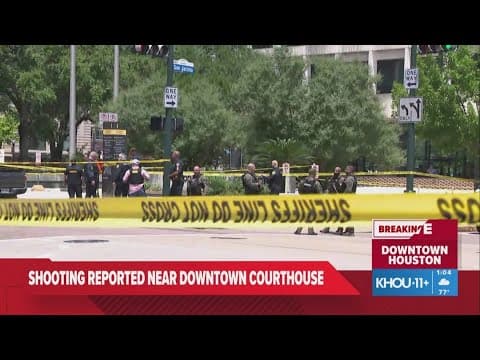 Shooting reported outside family law center in downtown Houston