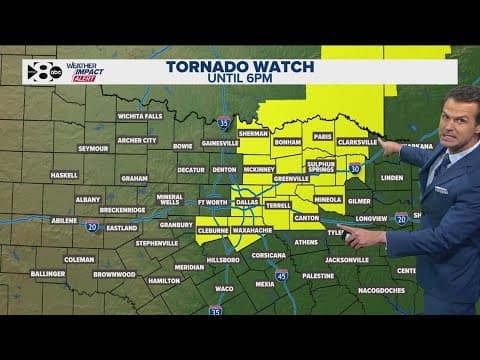 DFW Weather | Parts of North Texas under tornado watch this evening, 14 day forecast