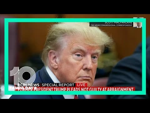 CBS News Special Report: Former President Trump arraigned