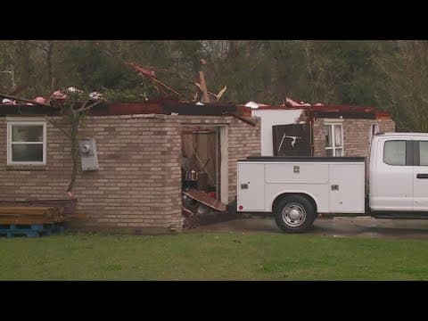 Storm damage in Montz