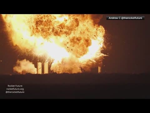 SpaceX Starship Explosion in South Texas