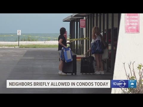 Residents of Clearwater condo return to grab their belongings after being evacuated for structural c