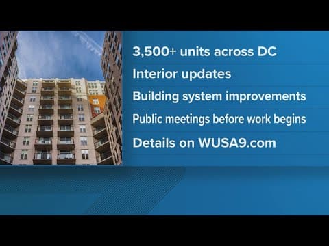 3,500 public housing units in DC to get upgrades