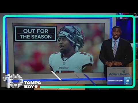 Bucs' Gage carted off field after injury at Jets joint practice